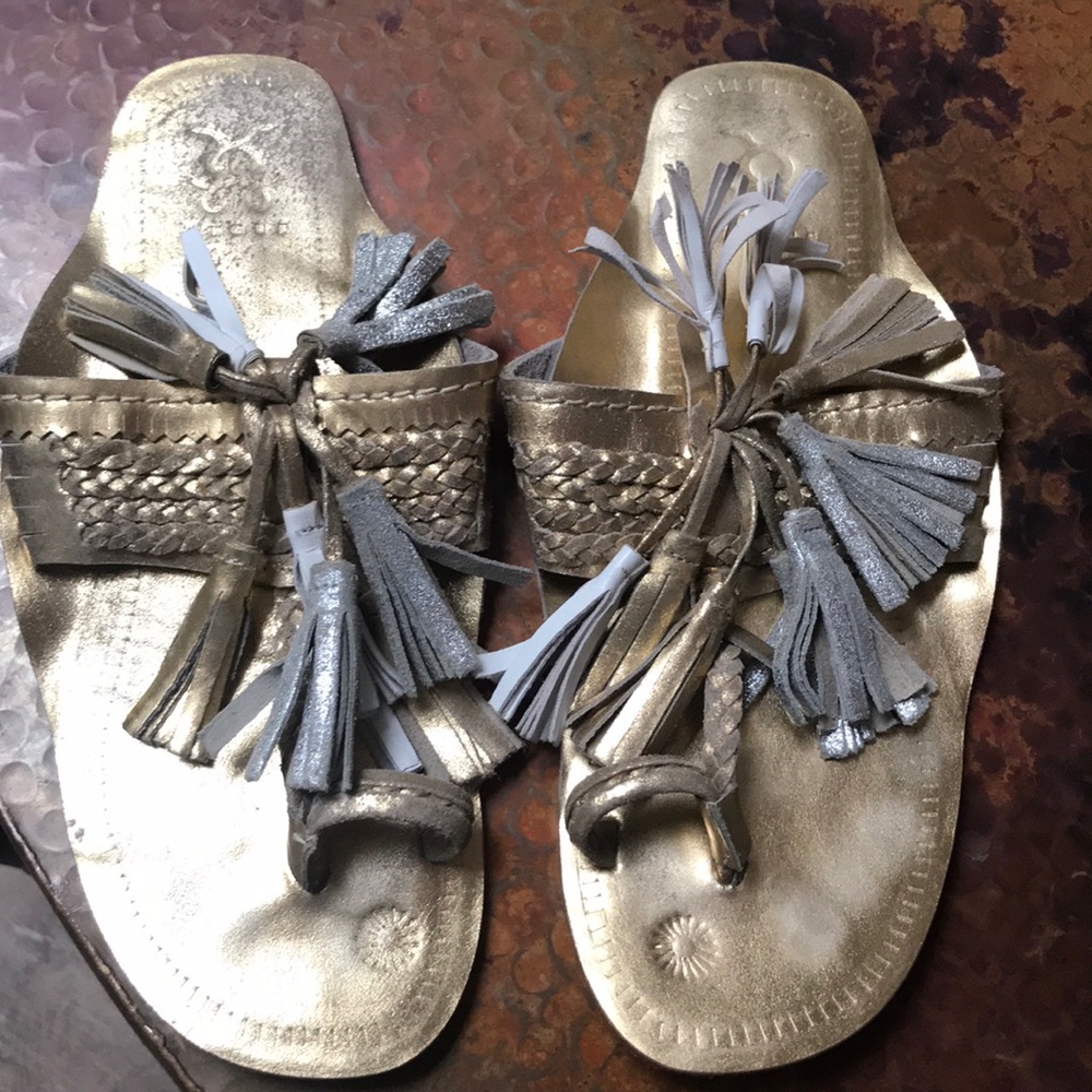 Fugue leather handmade sandals